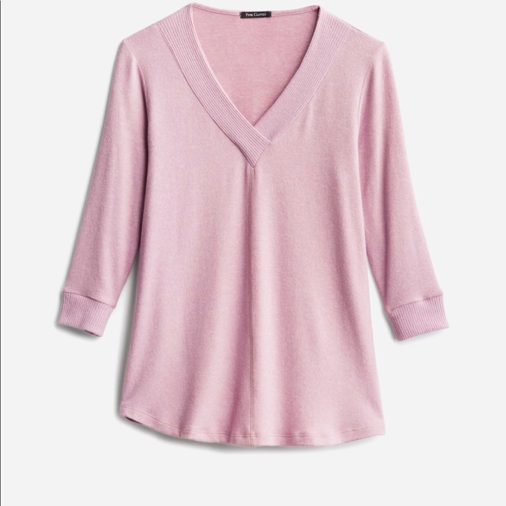 Pink Clover knit pink tunic top